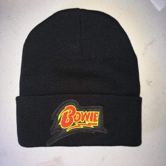 Other - David Bowie Black Beanie One Size Fits All Unisex